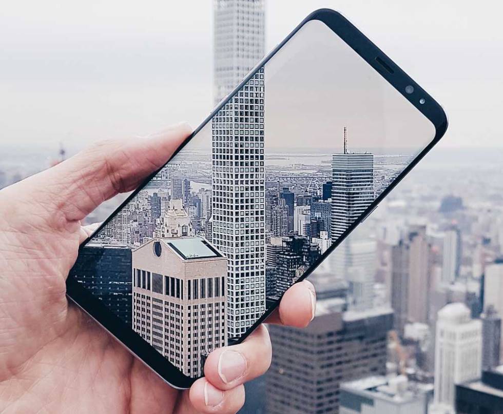 Pantalla de un teléfono Samsung Galaxy