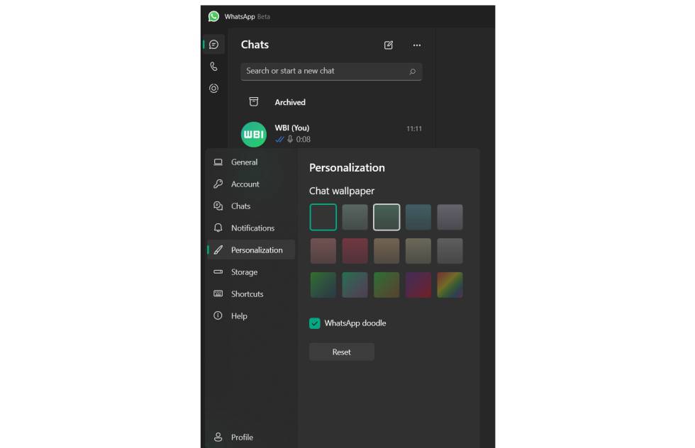 Dentro de muy poco podrás personalizar los chats de WhatsApp para Windows. ¿Cómo?