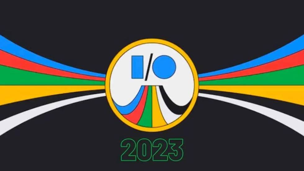 Logo de Google IO con findo negro