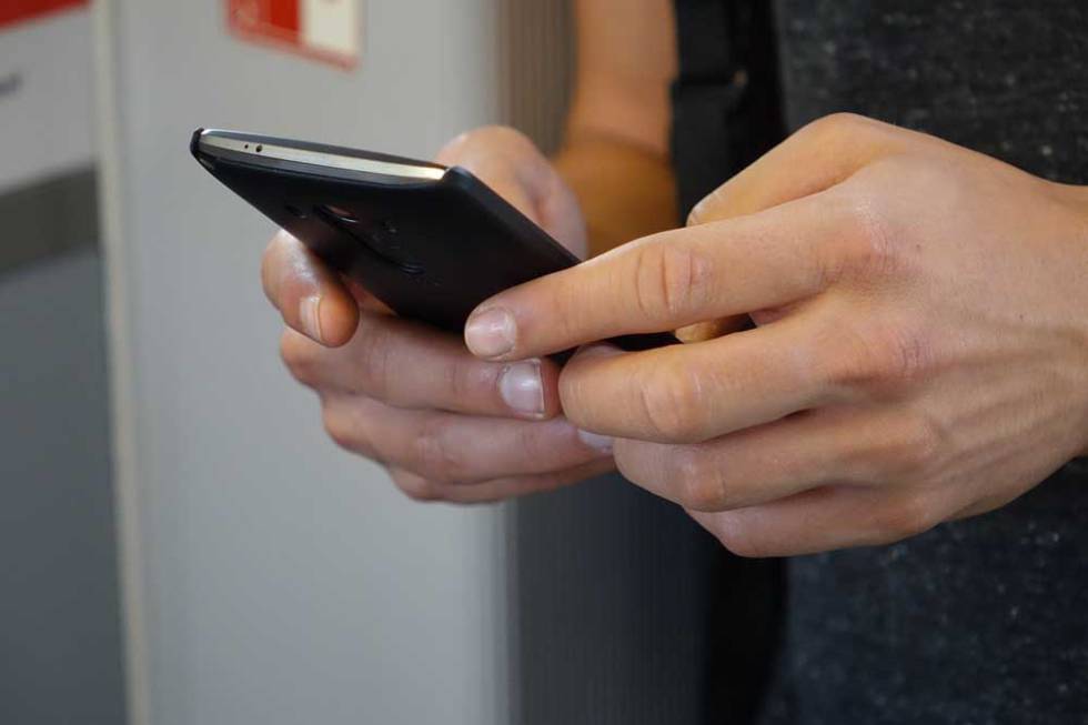 Uso de un smartphone con Android