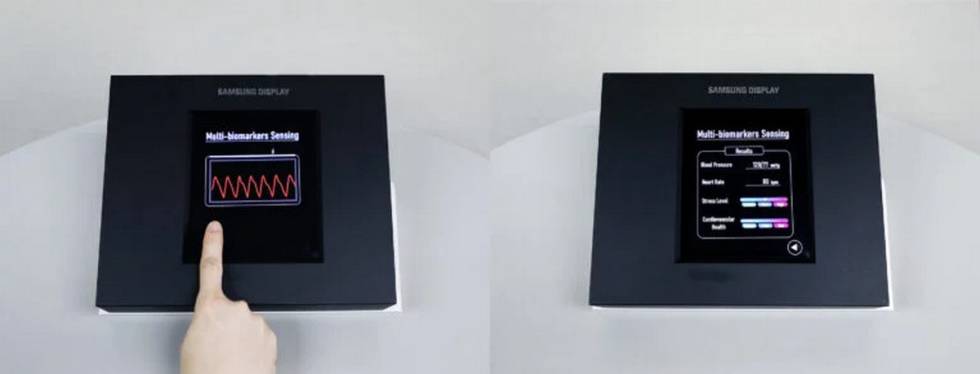 Samsung sorprende con la primera pantalla OLED con sensor de huellas y ¡frecuencia cardíaca!