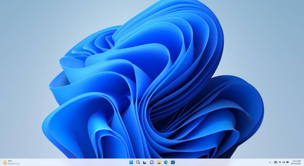 Escritorio de un ordenador con Windows 11