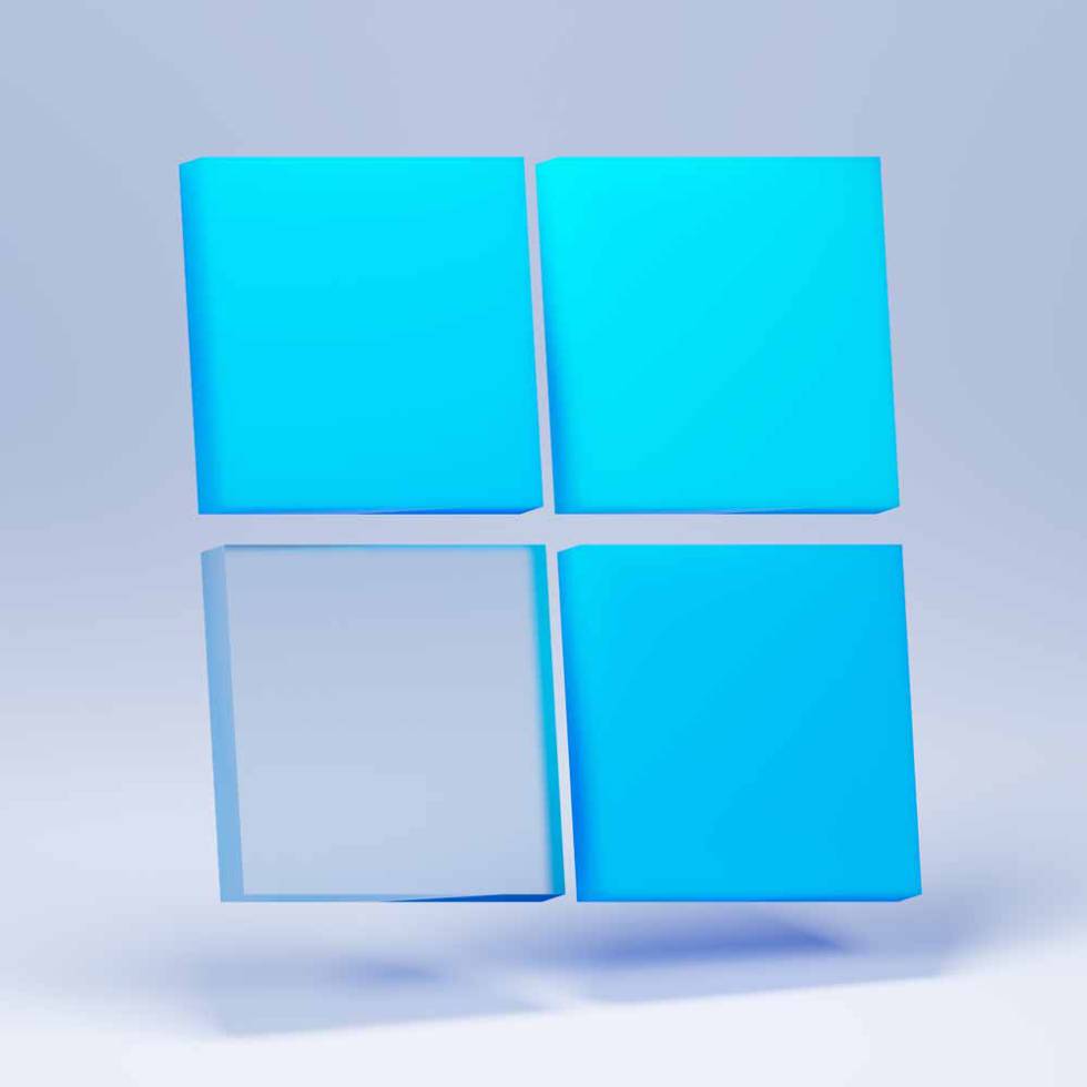 Logotipo de Windows de color azul