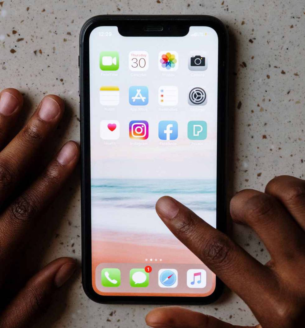 Uso de la pantalla de un teléfono iPhone