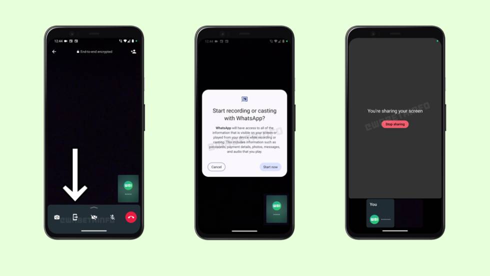 Comaprtir pantalla en videollamadas de WhatsApp