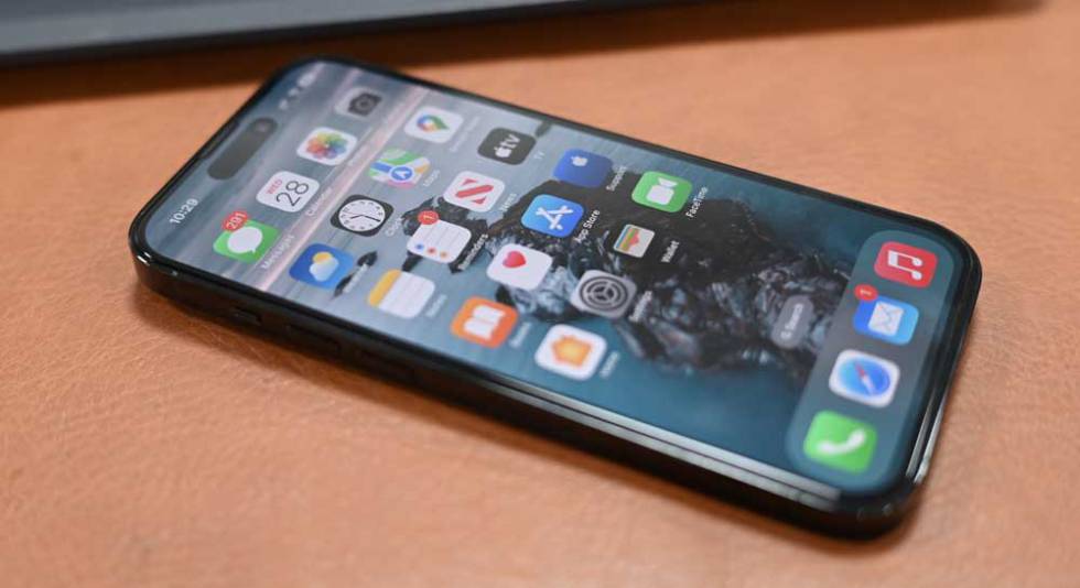 Pantalla de un iPhone Pro
