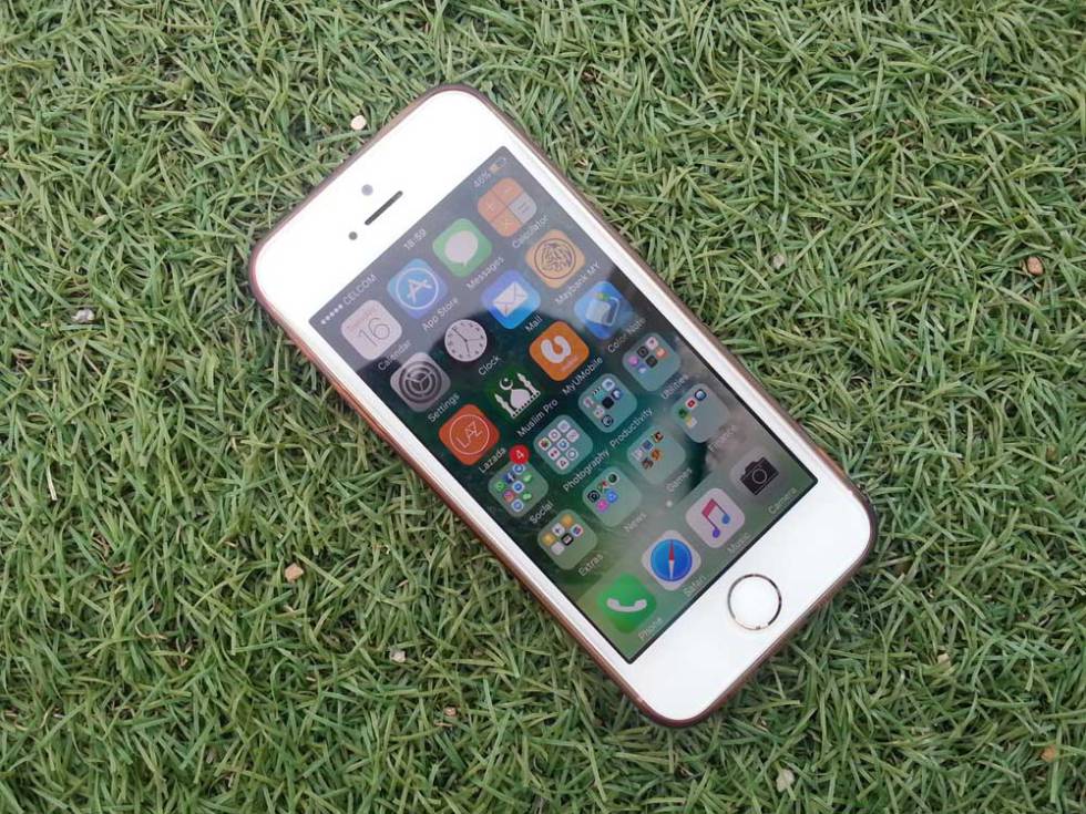 Aplicaicones en la pantalla de un iPhone