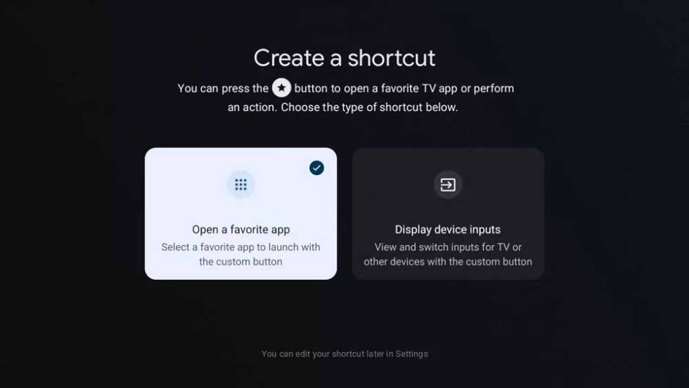 Añadir acceso directo a una app en Android TV