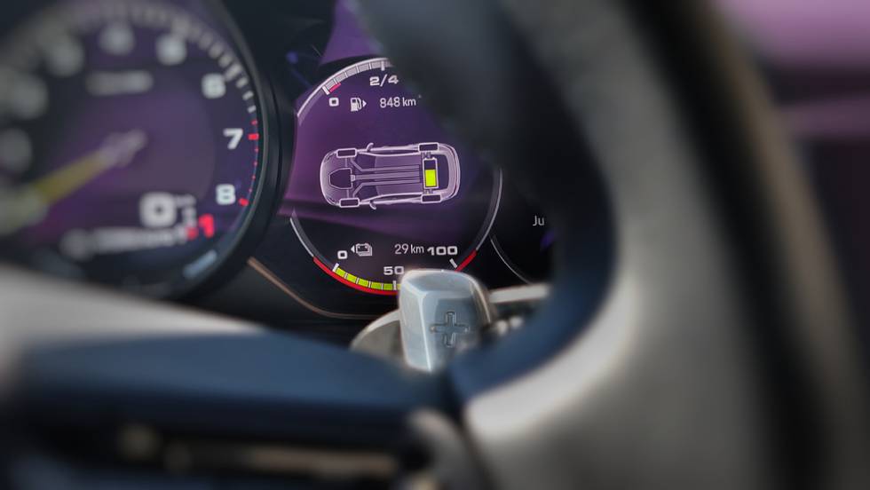 Opciones panel coche eléctrico