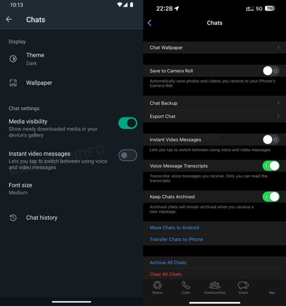 Nuevo botónj vídeos en WhatsApp