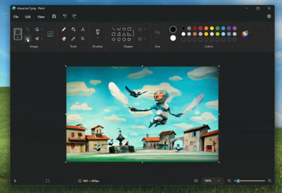 Nueva aplicación Paint