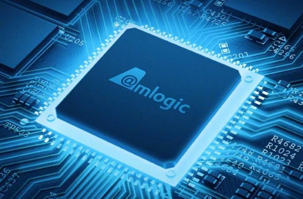 Chip de Amlogic de color azul