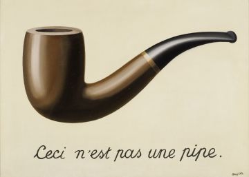 Ceci n'est pas une pipe, René Magritte (La trahison des images, 1928-1929)
