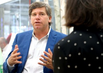 Rob Solomon durante su visita a España