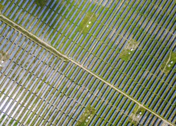 Huerto solar en Pekín.