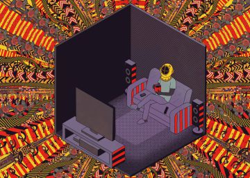 Sofá, manta, internet y coronavirus