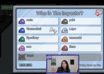 Momento de la partida en Twitch de Alexandria Ocasio Cortez