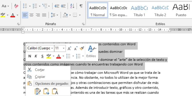 Cómo seleccionar rápida y fácilmente texto y otros contenidos con Word |  Lifestyle | Cinco Días