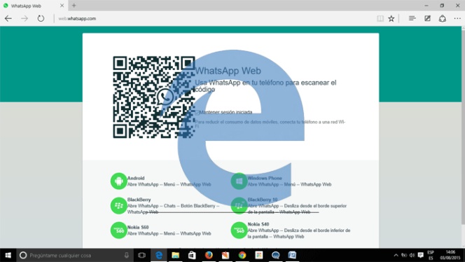 Cómo Usar Whatsapp Web En Edge El Navegador De Windows 10 Lifestyle