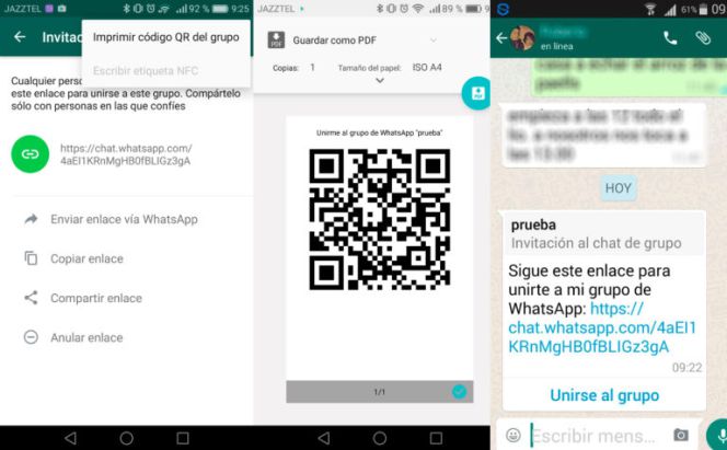 WhatsApp ya permite invitar a grupos por enlace o código QR, así ...