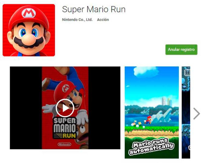 Super Mario Run appears on Google Play Store - El Mundo Tech