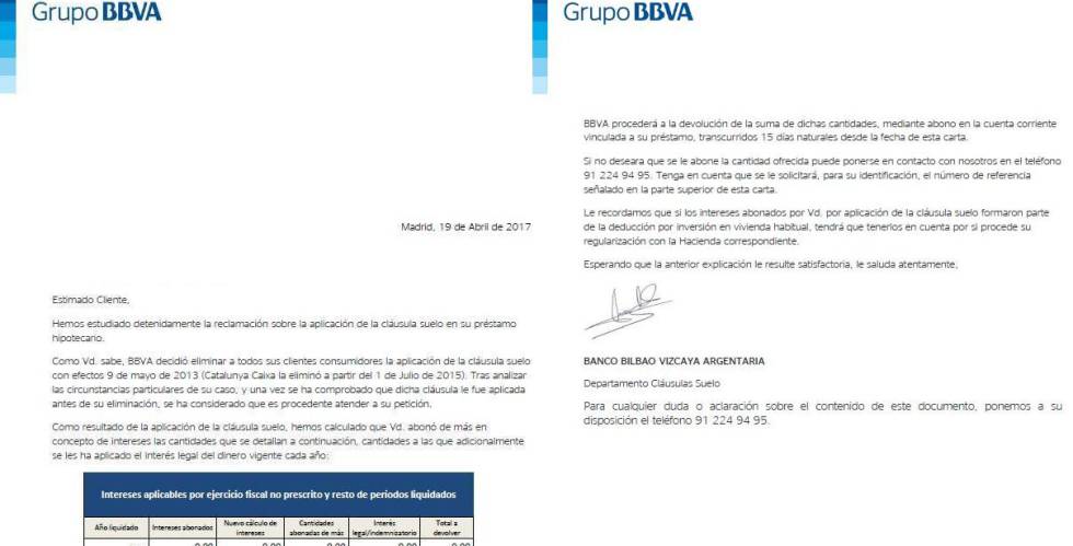 Como hacer una carta de devolucion bbva se aviene a 