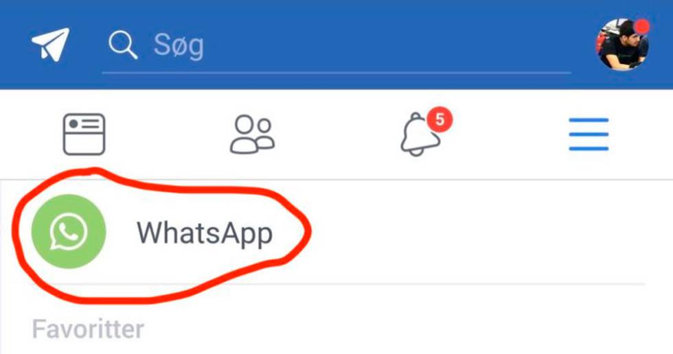WhatsApp Facebook