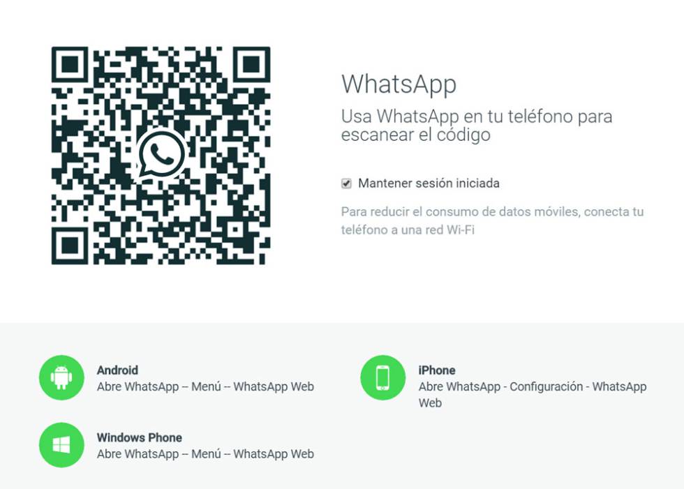 Whatsapp web codigo - sopvest