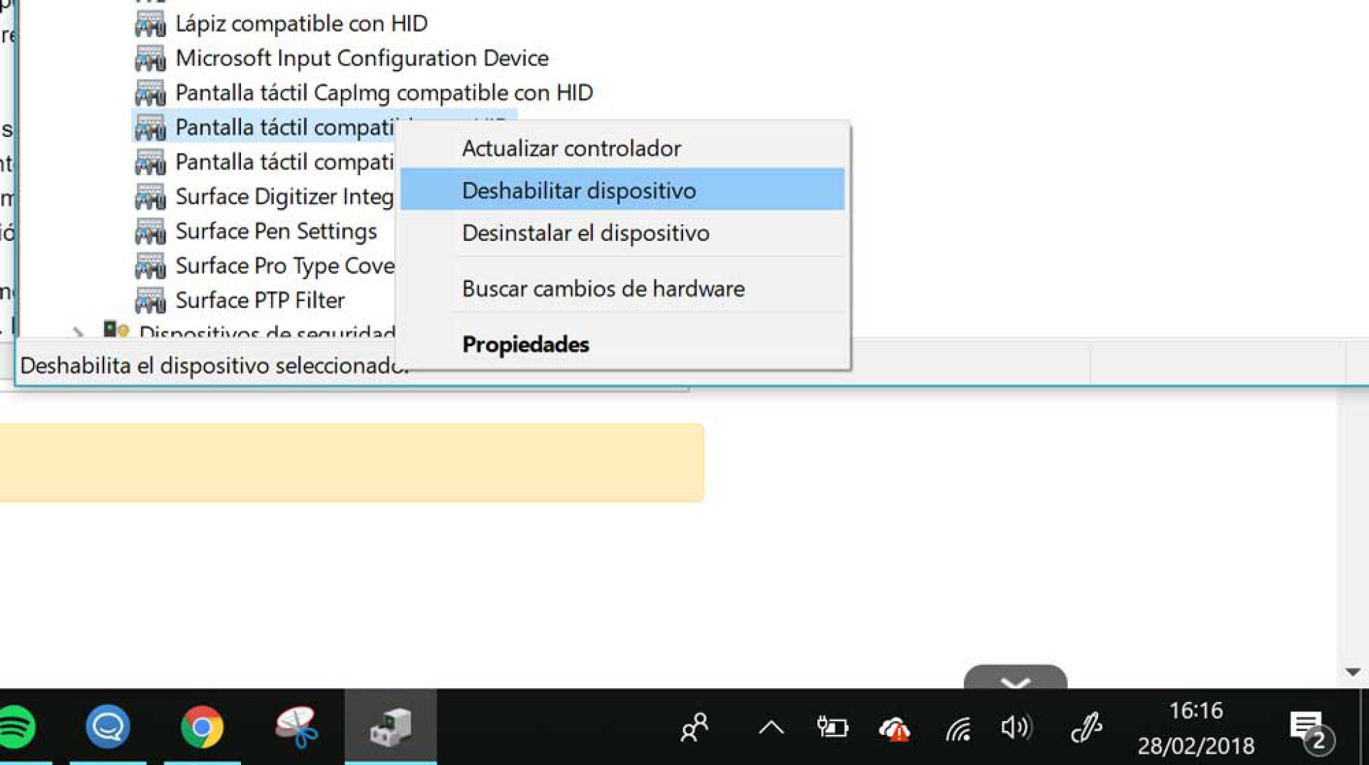 Cómo Desactivar La Pantalla Táctil En Un Ordenador Con Windows 10 9352