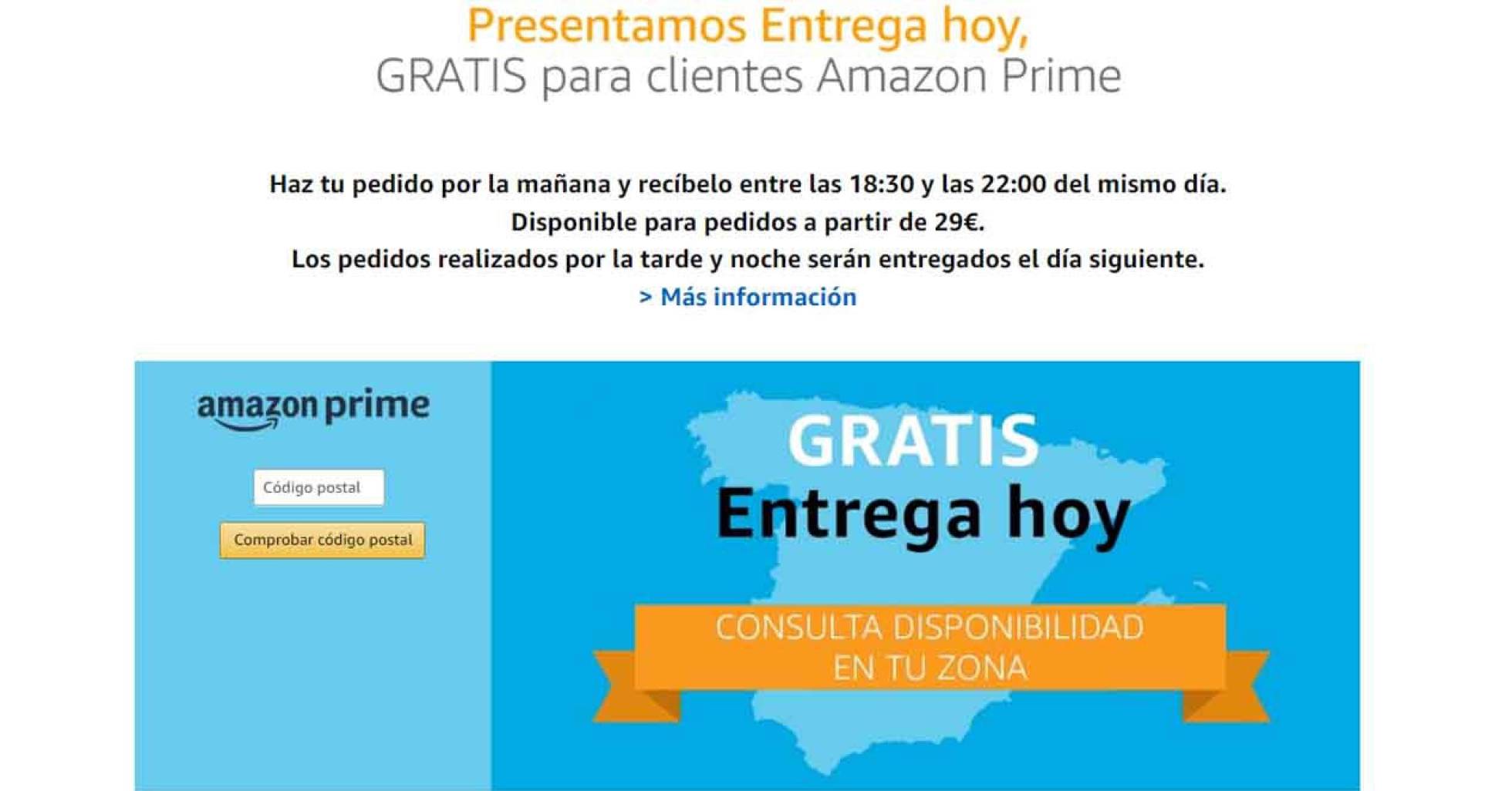 La “Entrega Hoy” de Amazon ahora es gratuita para usuarios Prime Lifestyle Cinco Días