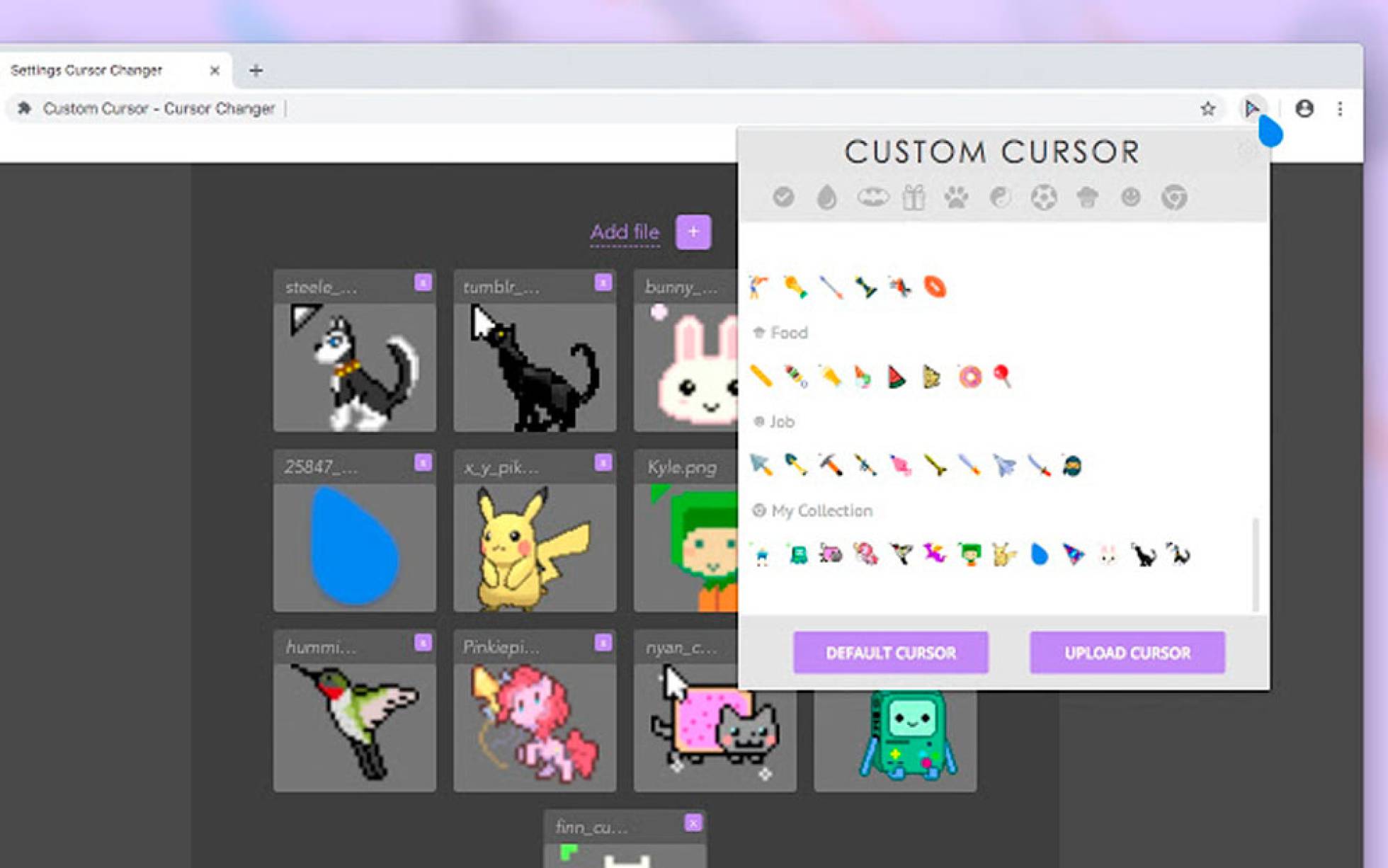 Custom cursor tumblr