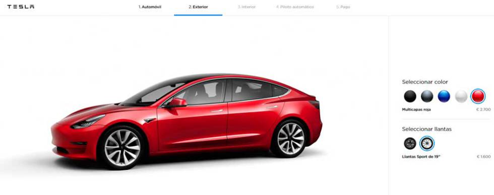 puedes configurar el Tesla Model 3 España a tu gusto | Motor | Cinco Días