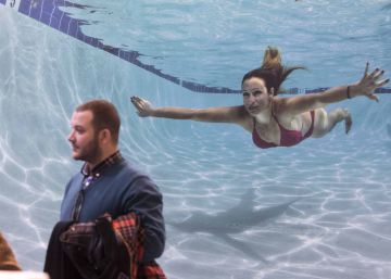 Una bici para pedalear a la vez que se recibe un hidromasaje