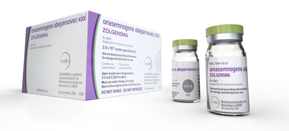 Zolgensma, la nueva terapia genética de Novartis, que se ha convertido en el medicamento más caro hasta la fecha.
