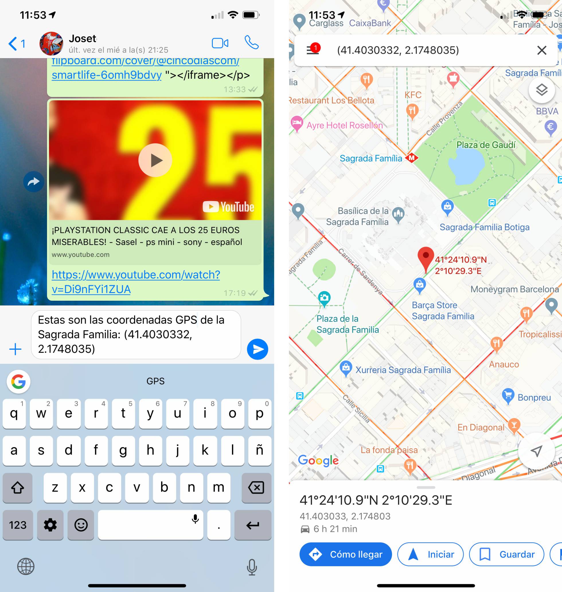 Así puedes saber, y compartir, las coordenadas GPS de cualquier lugar