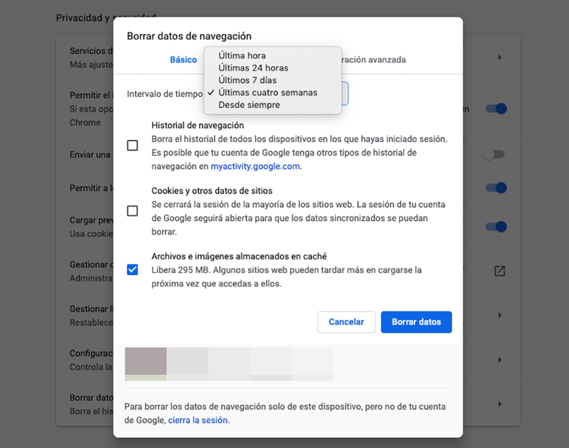 Cómo hacer un borrado selectivo del historial de navegación de Chrome ...