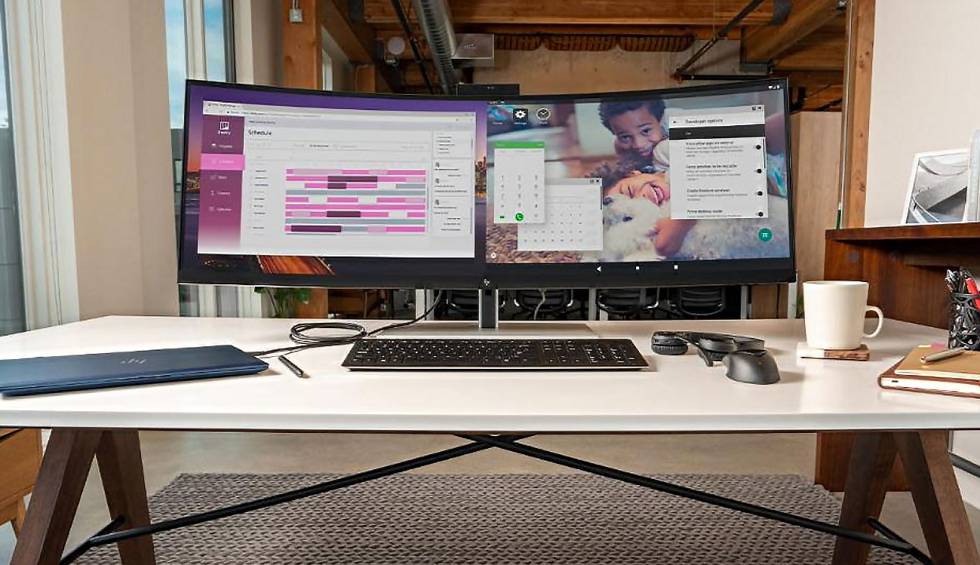 HP presenta un monitor 4K panorámico con el tamaño de dos pantallas de 24'', Gadgets