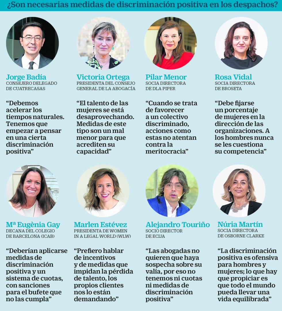 El techo de cristal en los bufetes: solo un 19% de los socios son mujeres