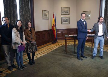 Sánchez e Iglesias negocian un listado de ministros con pesos pesados del actual e incorporaciones de Podemos