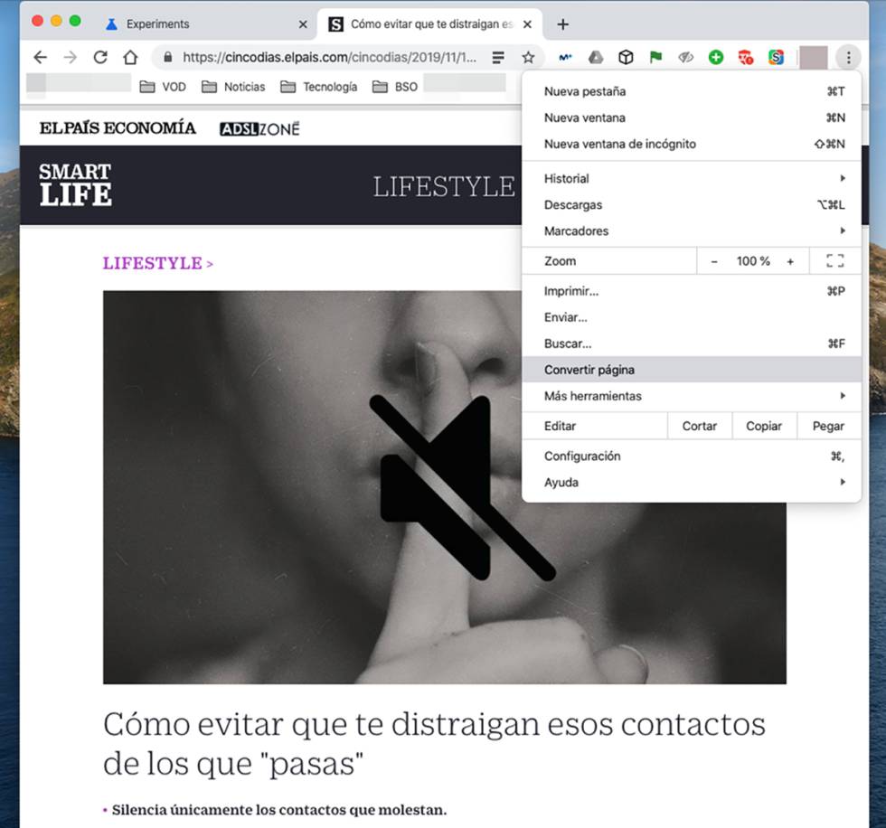 Como Activar El Modo Lectura En Google Chrome Para Ordenador Lifestyle Cinco Dias