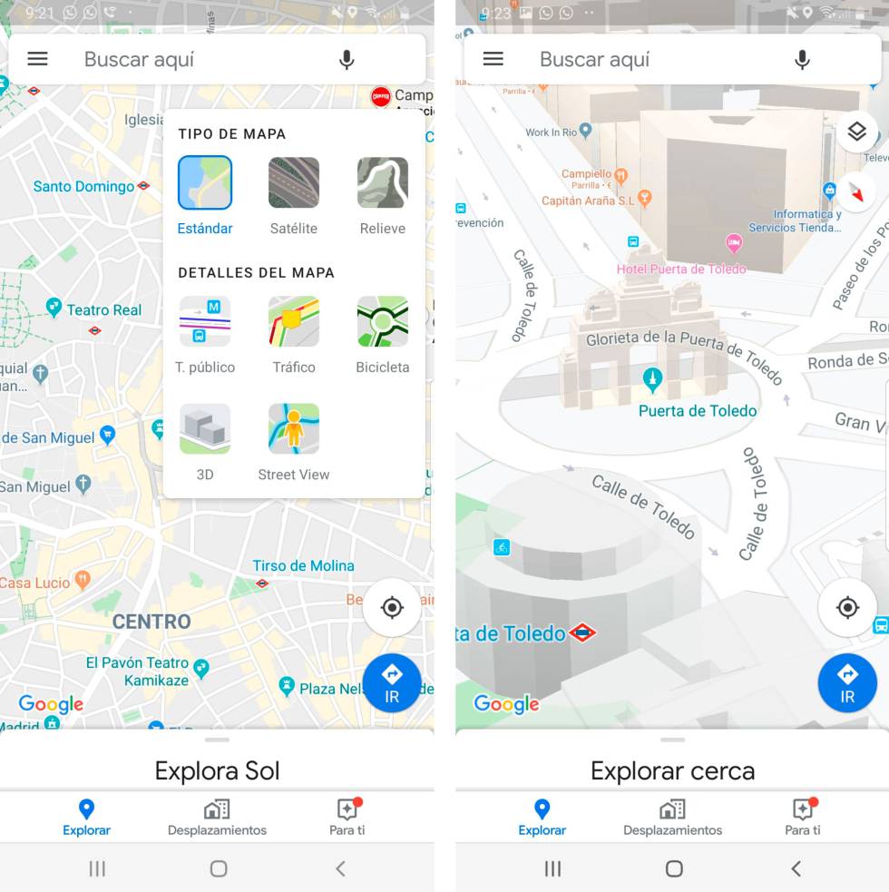 estación de televisión años Serrado Google Maps ya te permite activar la vista 3D con el móvil | Lifestyle |  Cinco Días