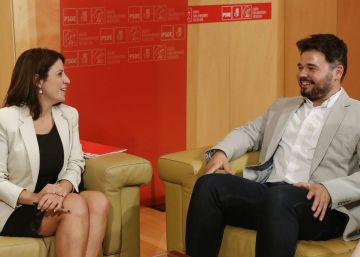 El PSOE y ERC se reunirán la próxima semana para abordar la investidura