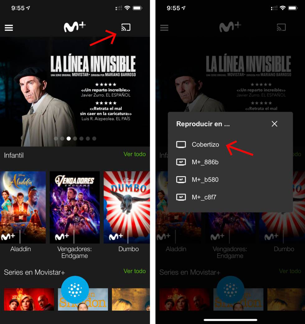 Accesible Valiente Dando La 'app' de Movistar+ ya es compatible con Chromecast: cómo compartir  contenido | Lifestyle | Cinco Días