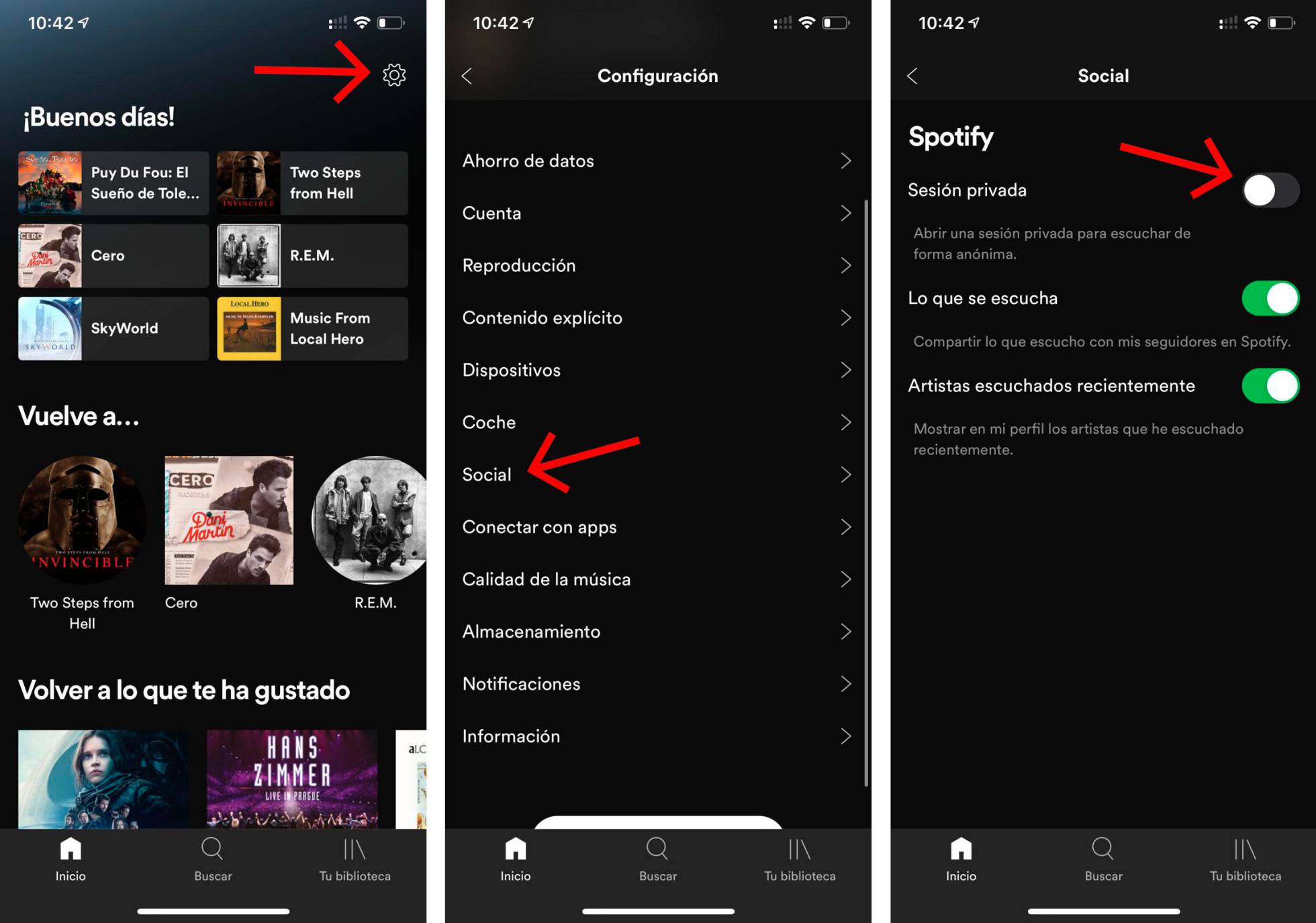 Cómo activar el modo privado de Spotify para que nadie sepa lo que escuchas Lifestyle Cinco Días