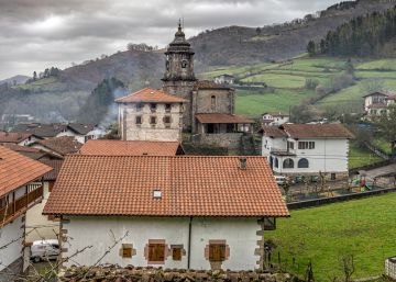 Vista general de Iribas (Navarra)