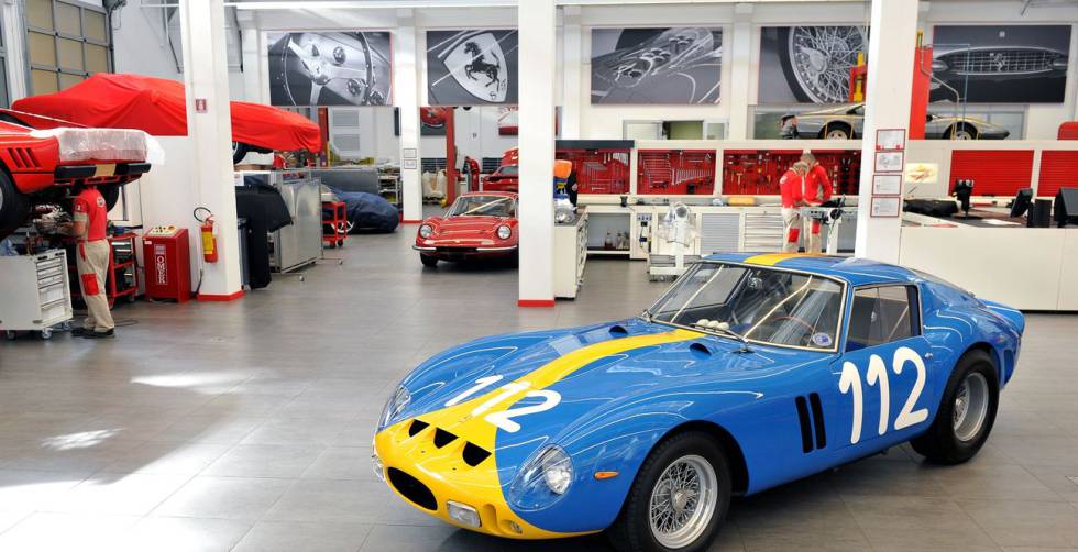 Interior de la fábrica de Ferrari en Maranello (Italia).