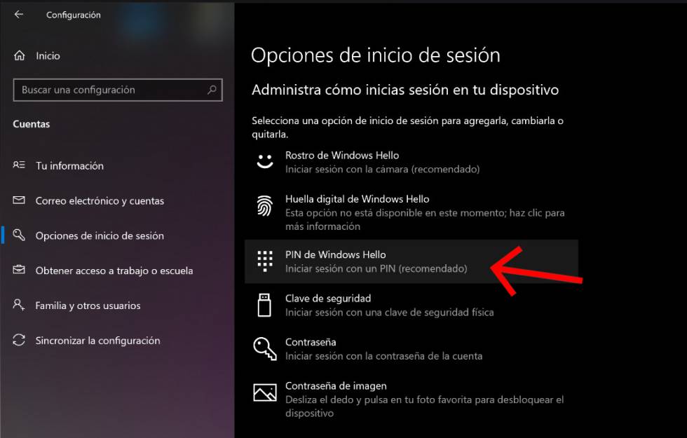 Configura Windows 10 Para Que Lo Puedas Desbloquear Como Un Móvil Lifestyle Cinco Días 7766