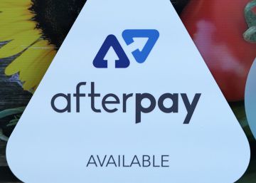 Logo de Afterpay en una tienda de Sídney (Australia). 