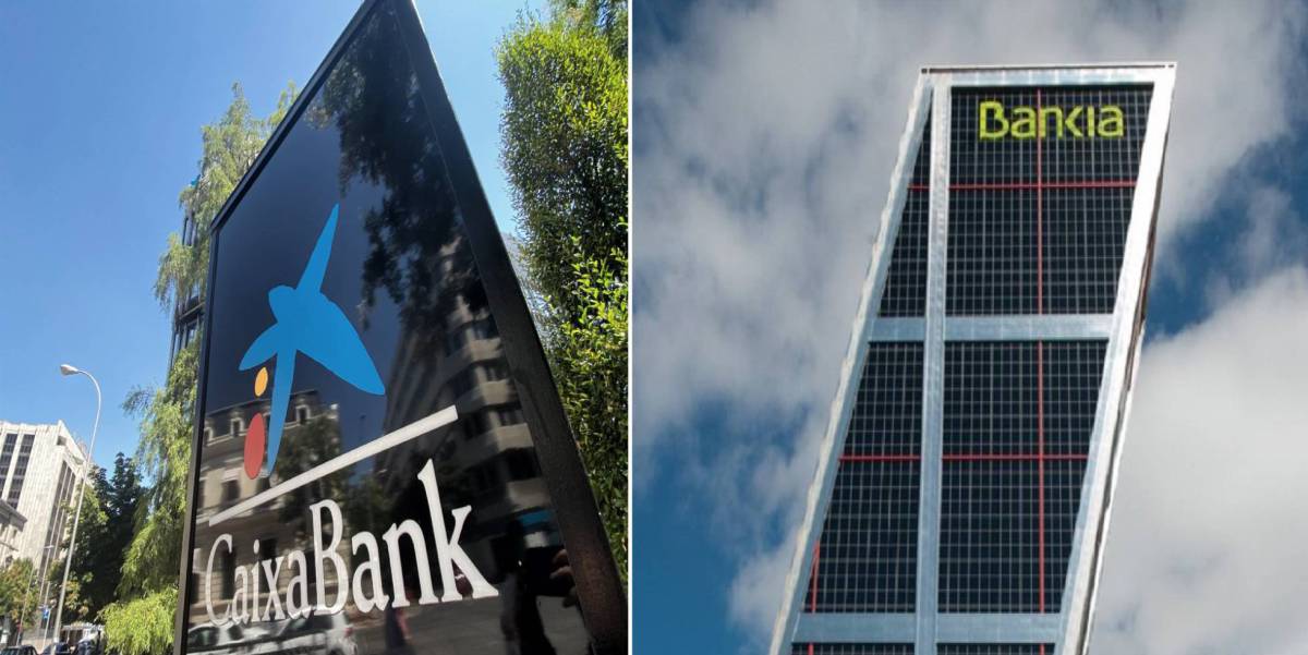 Sedes de CaixaBank y Bankia