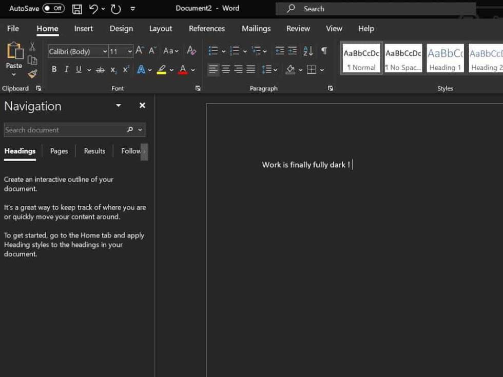 Así se verá el modo oscuro completo de Word en Microsoft 365 (Office) |  Lifestyle | Cinco Días